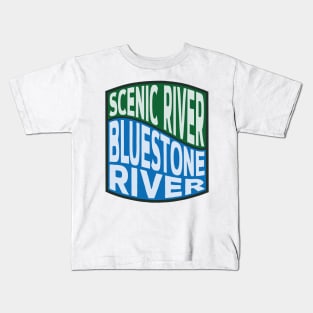 Bluestone National Scenic River wave Kids T-Shirt